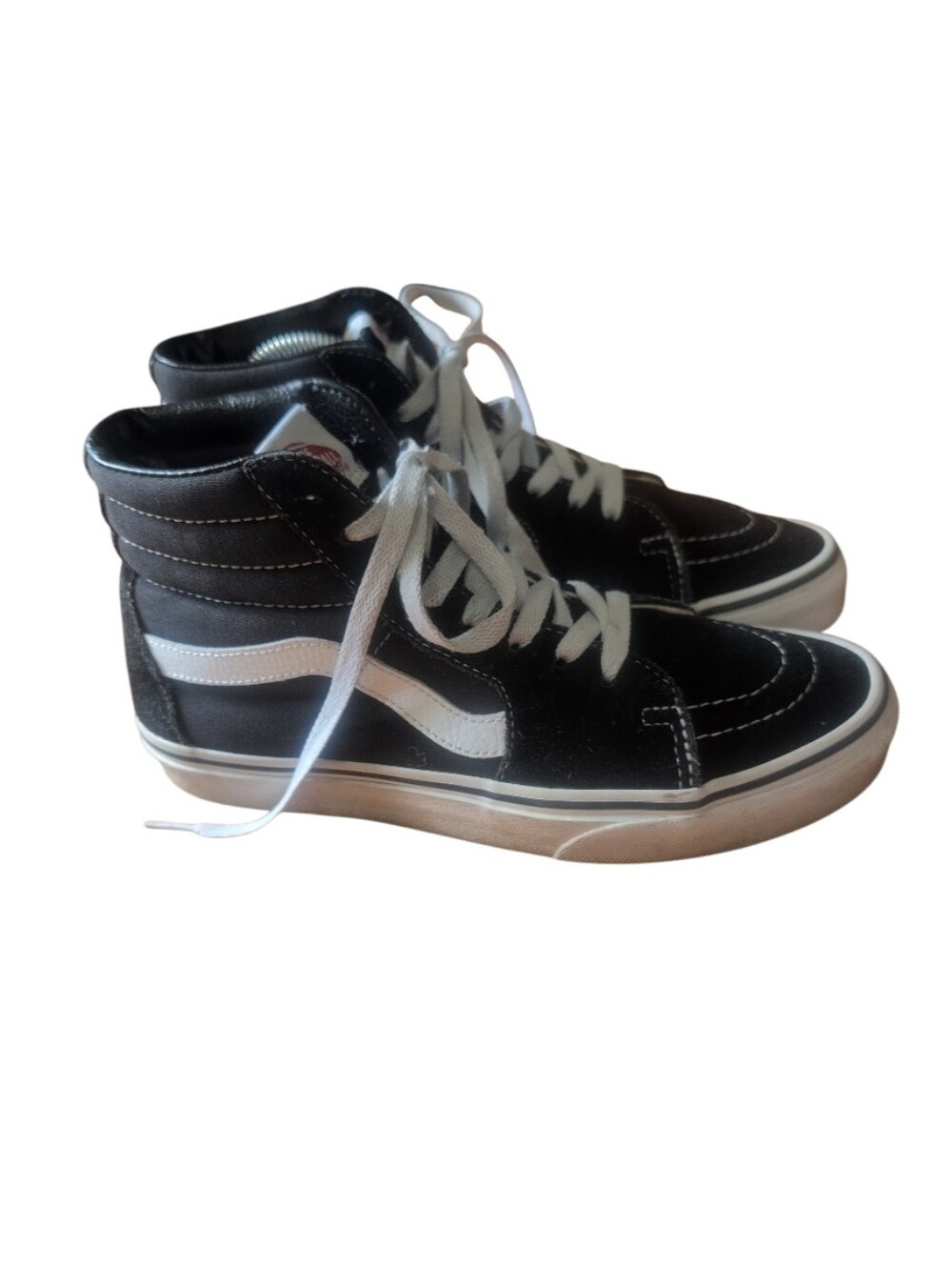 Classic Vans Sk8-Hi high top sneakers in black suede and canvas - Picture 1 of 7